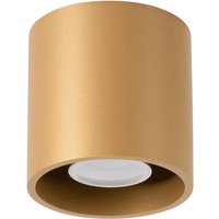 Sollux - SL.1180 Deckenleuchte orbis GU10 1 x 10W Stahl gold Ø10cm H:10cm dimmbar von SOLLUX