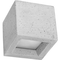 SOLLUX SL.0991 Wandleuchte LEO beton L: 12cm, B: 12cm, H: 10cm, G9/40W, dimmbar von SOLLUX