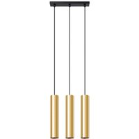 Goldene Dreifach-Pendelleuchte LAGOS 3xGU10 10W SL.1201 Sollux Lighting Goldene Dreifach-Pendelleuchte LAGOS 3xGU10 10W SL.1201 Sollux Lighting von SOLLUX