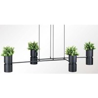 Sollux - Hängeleuchte Pflanztopf Pendelleuchte Deckenlampe Stahl Alu Schwarz Blumentopf Sollux - Hängeleuchte Pflanztopf Pendelleuchte Deckenlampe Stahl Alu Schwarz Blumentopf von SOLLUX
