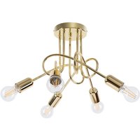 Sollux - Kronleuchter Supeł 5xE27 Neutralweiß 55cm von SOLLUX