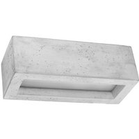 SL.0992 Wandleuchte vega 30 beton L:30cm, B:12cm, h: 10cm, E27/40W, dimmbar - Sollux von SOLLUX