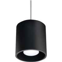 Sollux - SL.0051 Pendelleuchte orbis 1 schwarz l: 10, b: 10, h: 80, Fassung GU10, dimmbar von SOLLUX