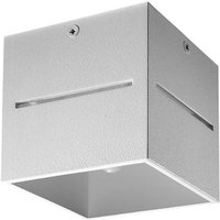 Sollux - Deckenspot eckig grau Aufbau-Deckenstrahler Aufbauspot Flur, Lichteffekt, Aluminium, 1x G9, LxH 10x10 cm Sollux - Deckenspot eckig grau Aufbau-Deckenstrahler Aufbauspot Flur, Lichteffekt, Aluminium, 1x G9, LxH 10x10 cm von SOLLUX
