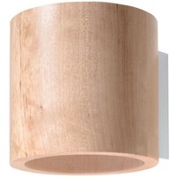 Sollux - SL.0490 Wandleuchte orbis Holz l: 10, b: 12, h: 10, Fassung G9, dimmbar von LEDKIA