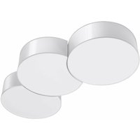 Greenice - Sollux Lighting Circle Dekorative Unterputz-Deckenleuchte, Weiß, 91 cm von GREENICE