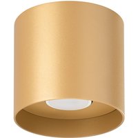 SL.1283 Deckenleuchte mika GU10 1 x 10W Aluminium gold Ø12cm H:11cm dimmbar - Sollux von SOLLUX