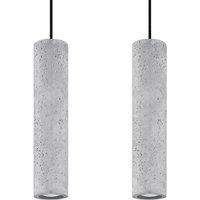 Sollux - Twin Hanging Pendant Light Grey GU10 Twin Hängende Pendelleuchte Grau GU10 Sollux - Twin Hanging Pendant Light Grey GU10 Twin Hängende Pendelleuchte Grau GU10 von SOLLUX