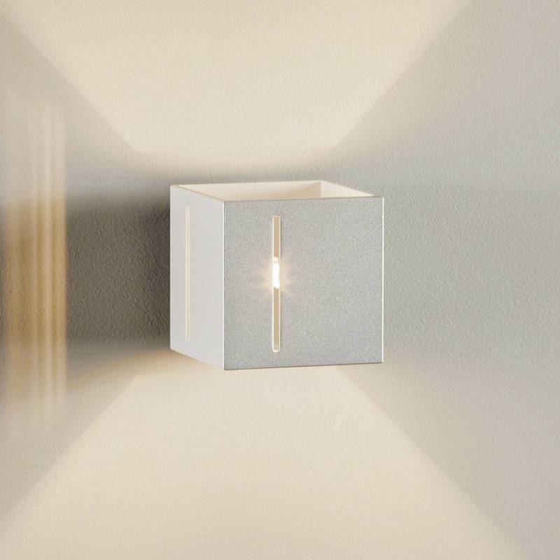 Wandleuchte Topic up/down aus Aluminium, grau von SOLLUX LIGHTING