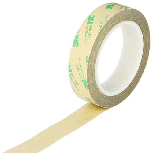 hergestellt mit 3M 468MP extra dünn doppelseitiges Transferklebeband Transferklebstoff Film, Transparent, für Elektronik, LCD, DIY, Handy, Touchscreen, 3D Drucker (5mmx10 meter) von SOLNIT