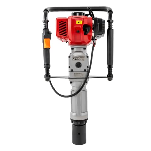 SOLOCJNL T-Post Driver Fence Farm Hammer, 52CC 2.3HP Single Cylinder Gas Powered Portable Pole Hammer T-Post Driver Fence Farm Push Pile Gasoline Engine Kit von SOLOCJNL