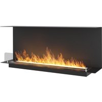 C1200 V.1 Design Bioethanol-Einbaukamin mit 3-seitig offenem Glas, 3-Liter-Brenner von SOLOLED