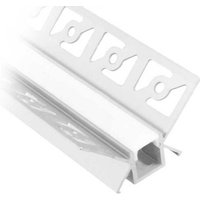 Eckprofil-Set zum Nivellieren auf 2 m Gipskarton mit satinierter Abdeckung und 2 Kappen Eckprofil-Set zum Nivellieren auf 2 m Gipskarton mit satinierter Abdeckung und 2 Kappen von SOLOLED