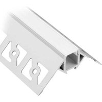 Eckprofil-Set zum Nivellieren auf 2 m Gipskarton mit satinierter Abdeckung und 2 Kappen Eckprofil-Set zum Nivellieren auf 2 m Gipskarton mit satinierter Abdeckung und 2 Kappen von SOLOLED