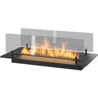 Insert Black 600 Eingebauter oder freistehender Bioethanol-Kamin – Schlanker schwarzer Biokamin mit zwei Glasscheiben, 1-Liter-Tank – 60 cm Insert Black 600 Eingebauter oder freistehender Bioethanol-Kamin – Schlanker schwarzer Biokamin mit zwei Glasscheiben, 1-Liter-Tank – 60 cm von SOLOLED