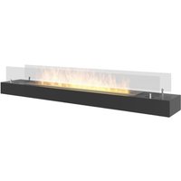 Sololed - Bioethanolbrenner mit mattschwarzem Edelstahl-Arbeitsplatteneinsatz 120 cm mit Glas Sololed - Bioethanolbrenner mit mattschwarzem Edelstahl-Arbeitsplatteneinsatz 120 cm mit Glas von SOLOLED