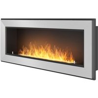 Sololed - Frame 1200 SimpleFire Einbau-Bioethanolkamin aus Edelstahl mit Glas von SOLOLED