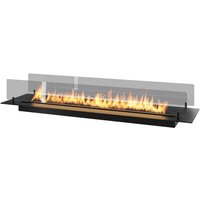 Sololed - Insert Black 1200 Einbau- oder freistehender Bioethanol-Kamin – Schlanker schwarzer Biokamin mit zwei Glasscheiben, 3-Liter-Tank – 120 cm Sololed - Insert Black 1200 Einbau- oder freistehender Bioethanol-Kamin – Schlanker schwarzer Biokamin mit zwei Glasscheiben, 3-Liter-Tank – 120 cm von SOLOLED