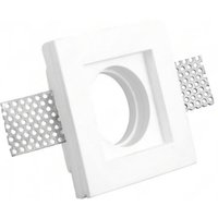 Sololed - Weißer quadratischer Gips-Einbaustrahlerhalter 100x100x30 mm für GU10- und GU5.3-LEDs Sololed - Weißer quadratischer Gips-Einbaustrahlerhalter 100x100x30 mm für GU10- und GU5.3-LEDs von SOLOLED