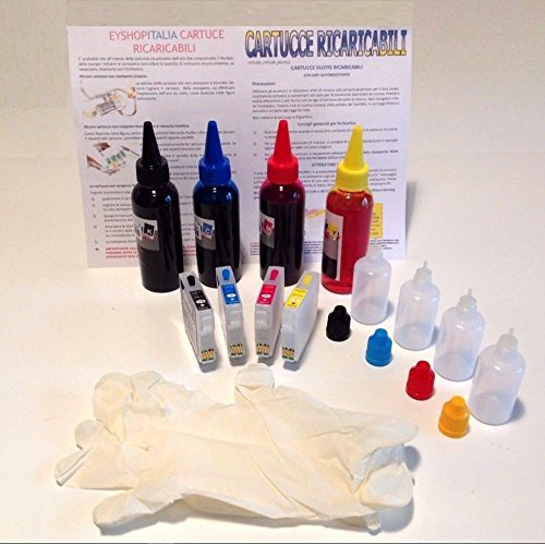 Nachfüllkartuschen für Workforce WF2750DWF, WF2760DWF, 400 ml Inchio +TANICHETTE + Nachfüllzubehör, CATUCCE GIA' PRONTIGE USS von SOLOSHOPITALIA