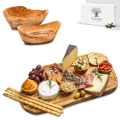 SOLTAKO Olivenholz Geschenksset ideal für Tapas und Brotzeit Bundles Les Snacks 2er Set + Côte d'Azur 35cm SOLTAKO Olivenholz Geschenksset ideal für Tapas und Brotzeit Bundles Les Snacks 2er Set + Côte d'Azur 35cm von SOLTAKO
