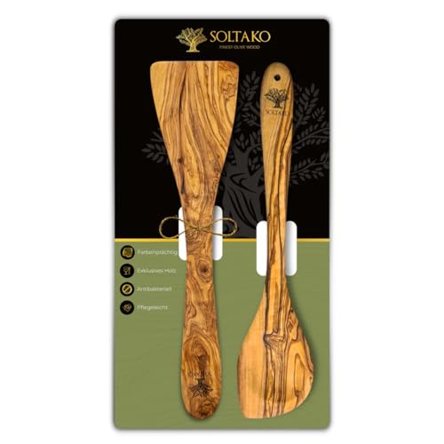 Utensilien Set: Kochlöffel + Pfannenwender von SOLTAKO