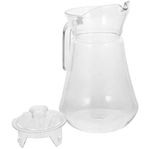 1Stück Transparenter Wasserkocher mit Ergonomischem Griff Großer Kapazität Kessel für Büro und Restaurant Hitzebeständig und Langlebig aus Hochwertigem PC Material von SOLUSTRE