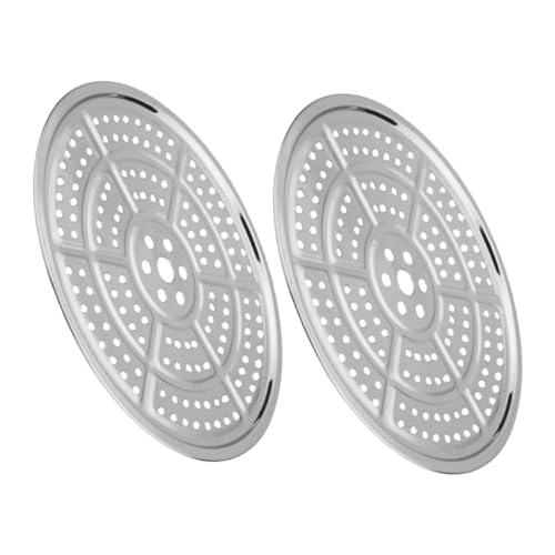 2 Stück Dampfeinsatz für Dampfgarer Wiederverwendbare Kochplatten für Gesunde Chinesische Gerichte Zufälliger für Töpfe Woks und Schnellkochtöpfe von SOLUSTRE