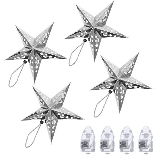SOLUSTRE 1satz Weihnachtliche Papierstern Pendelleuchte Mit Led-lichtern Für Festliche Dekoration Zufällige Farben Für Weihnachten Partys Und Zuhause SOLUSTRE 1satz Weihnachtliche Papierstern Pendelleuchte Mit Led-lichtern Für Festliche Dekoration Zufällige Farben Für Weihnachten Partys Und Zuhause von SOLUSTRE