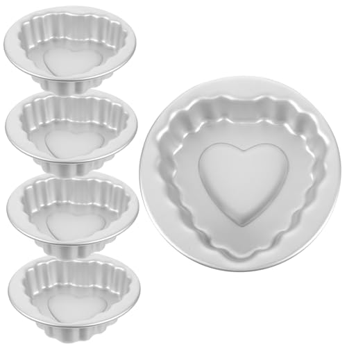 5 Stück Teiliges Aluminium Kuchenformen Antihaft Pudding Tortenformen für Muffins Vielseitiges Backzubehör für Leckere Desserts und Snacks 5 Stück Teiliges Aluminium Kuchenformen Antihaft Pudding Tortenformen für Muffins Vielseitiges Backzubehör für Leckere Desserts und Snacks von SOLUSTRE
