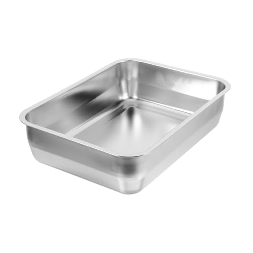 Roasting Pan Rechteckige Servierplatte für Gemüse und Leicht zu Reinigen für Restaurant und Hotel mit Praktischen Griffen Langlebig Roasting Pan Rechteckige Servierplatte für Gemüse und Leicht zu Reinigen für Restaurant und Hotel mit Praktischen Griffen Langlebig von SOLUSTRE