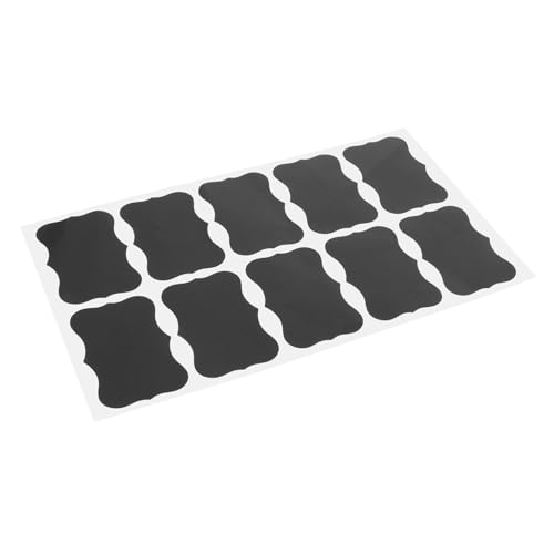 SOLUSTRE Tafel-Etiketten 10er-Pack Aufkleber für Gläser Einmachglas-Aufkleber Leicht Abziehbar Schwarze Klebeetiketten Entfernbar SOLUSTRE Tafel-Etiketten 10er-Pack Aufkleber für Gläser Einmachglas-Aufkleber Leicht Abziehbar Schwarze Klebeetiketten Entfernbar von SOLUSTRE