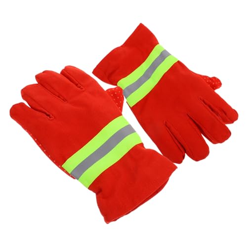 SOLUSTRE Feuerwehrhandschuhe Reflektierende Streifen Arbeitshandschuhe Für von SOLUSTRE