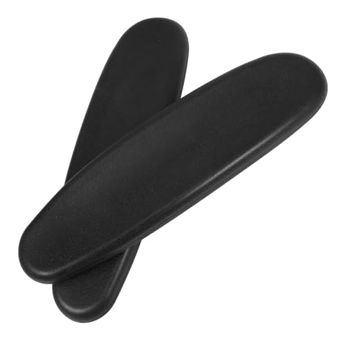 SOLUSTRE 1 Paar Handlaufzubehör Bürostuhl Armruhe Für Bürokanäte Office Chair Armlast Ersatz Stuhlteile Ersatz Armlehnenersatz Office Chair Arms Austausch Stuhl-armlehnenpolster Pu Schwarz von SOLUSTRE