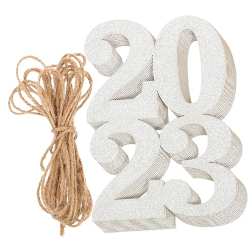 SOLUSTRE 1 Satz Abschlusskarte Senior 2023 Funkeln Partydekorationen Schild Topper Glitter-tags-dekorationen Herzlichen Glückwunsch Abschluss -tags Hanfseil Silver 48 Stück SOLUSTRE 1 Satz Abschlusskarte Senior 2023 Funkeln Partydekorationen Schild Topper Glitter-tags-dekorationen Herzlichen Glückwunsch Abschluss -tags Hanfseil Silver 48 Stück von SOLUSTRE