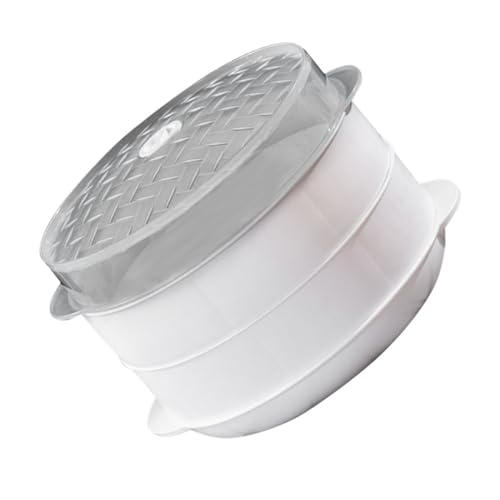 SOLUSTRE 1 Satz Doppel Layer Dampfgarer für Mikrowelle Multifunktionale für Gesunde Speisen Hitzebeständig Einfach zu Reinigen für Brot Reis und Dumplings SOLUSTRE 1 Satz Doppel Layer Dampfgarer für Mikrowelle Multifunktionale für Gesunde Speisen Hitzebeständig Einfach zu Reinigen für Brot Reis und Dumplings von SOLUSTRE