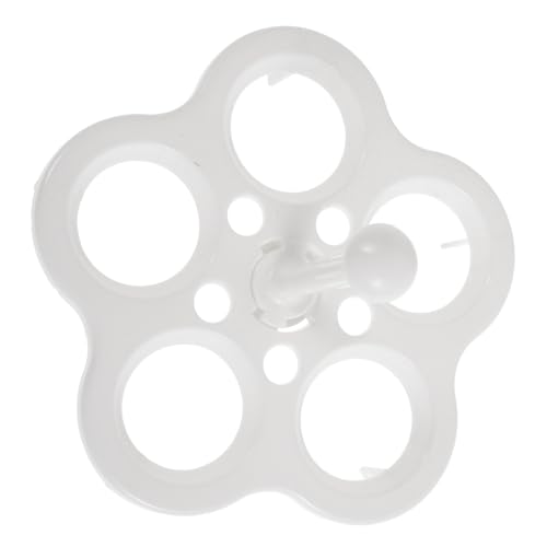 SOLUSTRE 1 Satz Eierdampfer Dampf-eierhalter Eierhalter Für Gekochte Eier Weiß Plastik 2 Stück von SOLUSTRE