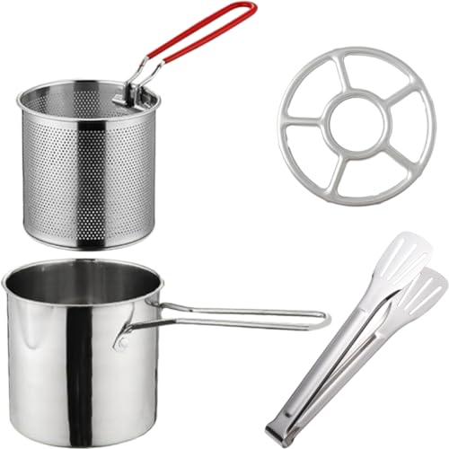 SOLUSTRE 1 Satz Frittierkorb Mini Frittierpot mit Praktischem Griff und Kochgeschirr für Snacks für Restaurant und Zuhause SOLUSTRE 1 Satz Frittierkorb Mini Frittierpot mit Praktischem Griff und Kochgeschirr für Snacks für Restaurant und Zuhause von SOLUSTRE