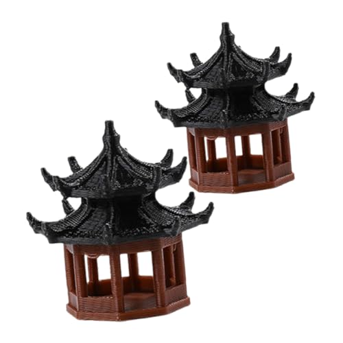 SOLUSTRE 1 Satz Gartendekor Tank Pavillon Für Wasser- Dekorativ Aquarium Wohnkultur Miniaturfigur Gartenschmuck Landschaftsverzierung Aquarienverzierung Plastik 4 Stück von SOLUSTRE