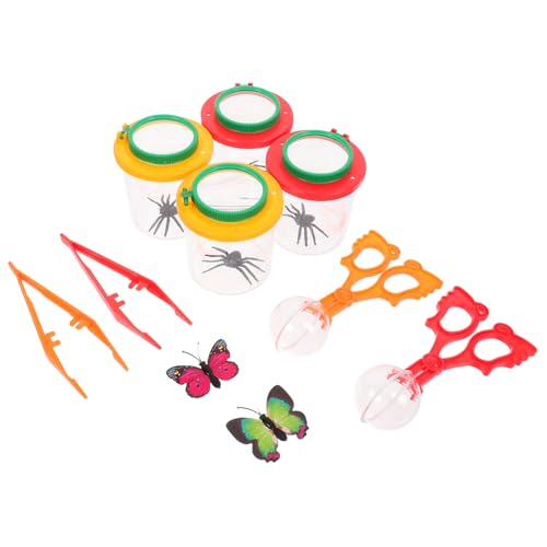 SOLUSTRE 1 Satz Insektenbeobachtungsset für Tragbare Lupe und Sammelbox für Erkundung der Natur Leichtes und Robustes Insektenmagnifier Kit für Outdoor und Schulausflüge von SOLUSTRE