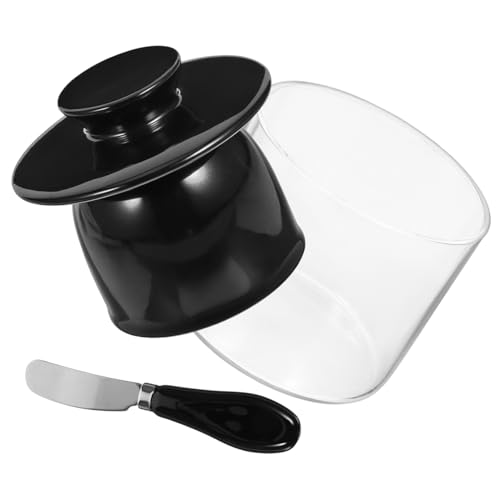 SOLUSTRE 1 Satz Runde Keramische Butterdose mit Deckel und Cutter Funktion für Sichere Lagerung von Butter und Käse SOLUSTRE 1 Satz Runde Keramische Butterdose mit Deckel und Cutter Funktion für Sichere Lagerung von Butter und Käse von SOLUSTRE