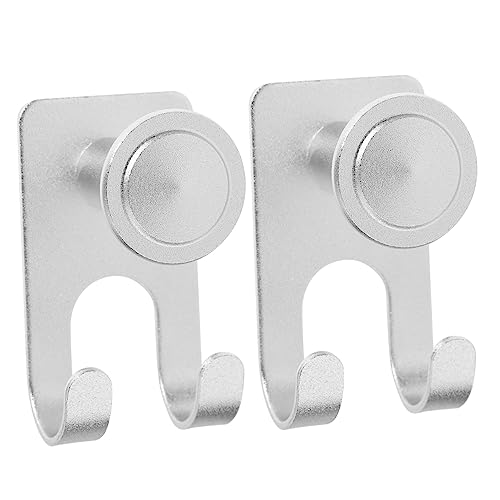SOLUSTRE 1 Satz Selbstklebender Rasierhalter Aus Aluminiumlegierung Wandmontierter Rasiererhalter Für Manuelle Und Elektrische Rasierer Stabiler Badezimmerhaken Ohne Bohren 2 Stück von SOLUSTRE