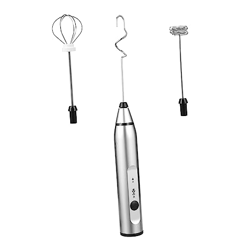 SOLUSTRE Elektrischer Milchaufschäumer 304 Handmixer USB Tragbarer Schneebesen für Cappuccino Lattes Automatischer Milchschäumer mit Ergonomischem Design von SOLUSTRE