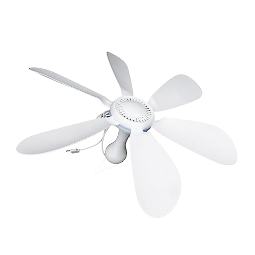 SOLUSTRE 1 Satz USB Mini Deckenventilator für Camping Tragbarer Leiser mit USB für Zelt und Outdoor Aktivitäten Energieeffizient und Einfach zu Bedienen SOLUSTRE 1 Satz USB Mini Deckenventilator für Camping Tragbarer Leiser mit USB für Zelt und Outdoor Aktivitäten Energieeffizient und Einfach zu Bedienen von SOLUSTRE