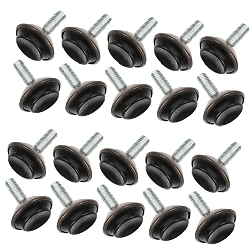 SOLUSTRE 20stücke Möbelnivellierer Nivellierfüße Für Tische Verstellbare Möbelnivellierfüße Schrauben Stühle Schränke Sofas Unebenen Böden Anpassen Stabile Höhe Erhöhen rutschfeste Basis von SOLUSTRE