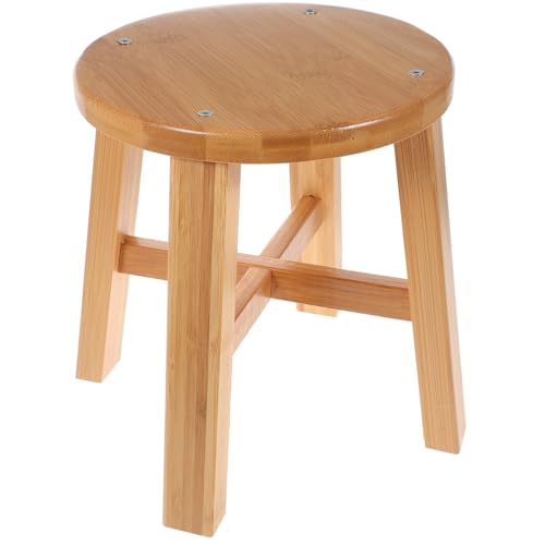 SOLUSTRE 1 Stück Fußhocker für Rutschfester Mini Hocker aus Naturholz für Badezimmer Schlafzimmer und Küche und Sicher für Familiengebrauch SOLUSTRE 1 Stück Fußhocker für Rutschfester Mini Hocker aus Naturholz für Badezimmer Schlafzimmer und Küche und Sicher für Familiengebrauch von SOLUSTRE