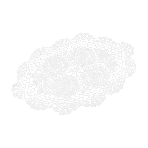 SOLUSTRE 1 Stück Handgemachte Häkel Tablettunterlage aus Retro Platzdeckchen für Tischdekoration für Hochzeiten Feiern und Täglichen Gebrauch SOLUSTRE 1 Stück Handgemachte Häkel Tablettunterlage aus Retro Platzdeckchen für Tischdekoration für Hochzeiten Feiern und Täglichen Gebrauch von SOLUSTRE