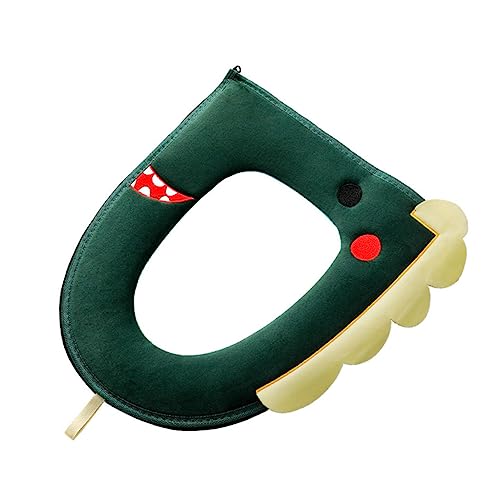 SOLUSTRE 1 Stück Plüsch Toilettensitz Gepolstert Toilettensitz Runder Hocker Badezimmer Toilettensitzkissen Heim Toilettenmatte Toilettensitzbezug Toilettensitzmatte rutschfeste von SOLUSTRE