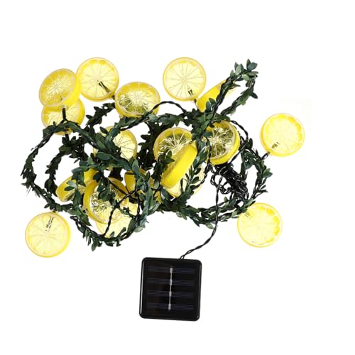SOLUSTRE 1 Stück Solar Rosenlicht Zitronenlampe Farbe Solar Terrassenlichter Party Dekoration Mit Gefälschter Zitrone LED Zitronen Solarlichter Solarlichter Dekorative Rebe von SOLUSTRE