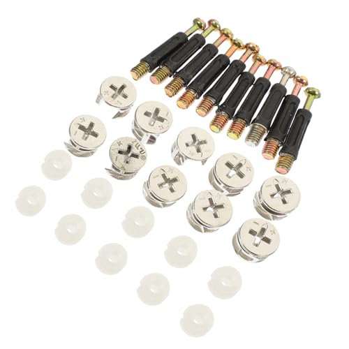 SOLUSTRE 10 Sätze Möbelverbinder mit Vorinstallierten Muttern und Dübel für Schrank Schublade Holzmöbel Langlebig Vibrationresistent Installieren SOLUSTRE 10 Sätze Möbelverbinder mit Vorinstallierten Muttern und Dübel für Schrank Schublade Holzmöbel Langlebig Vibrationresistent Installieren von SOLUSTRE